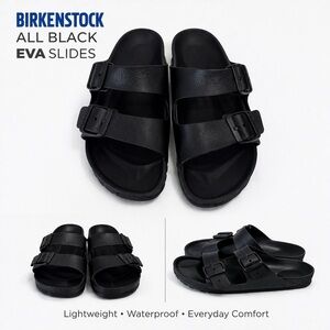 Birkenstock EVA Arizona Black Sandals Women’s US 6 - 6.5 EU 37 Waterproof